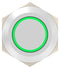 ALCOSWITCH - TE CONNECTIVITY AV1210E612R04 Vandal Resistant Switch, 12V LED, AV12 Series, 12 mm, SPST-NO-DM, Momentary, Round Raised, Natural