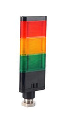MALLORY JTC120-RYG-CDL STACK LIGHT, GRN/RED/YEL, 85DBA, 120VAC