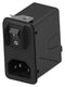 CORCOM - TE CONNECTIVITY 10HPSGD1-HG Filtered IEC Power Entry Module, IEC C14, Medical, 10 A, 250 VAC, DPST, Dual 7-1609158-6
