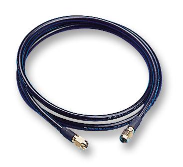GREENPAR - TE CONNECTIVITY 1337809-1 RF / Coaxial Cable Assembly, SMA Plug to SMA Plug, RG174, 50 ohm, 9.84 ", 250 mm, Black
