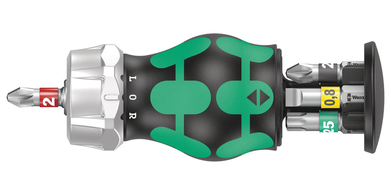 Wera KRAFTFORM KOMPAKT STUBBY MAGAZIN RA 2 KRAFTFORM Kompakt Stubby Magazin 2 Bit Holder Screwdriver Magazine 6 Pieces 65 mm Kraftform Series