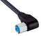 SICK YG2A64-100UE1XLEAX Sensor Cable, A Coded, Black, 90&deg; M12 Receptacle, Free End, 4 Positions, 10 m, 32.8 ft