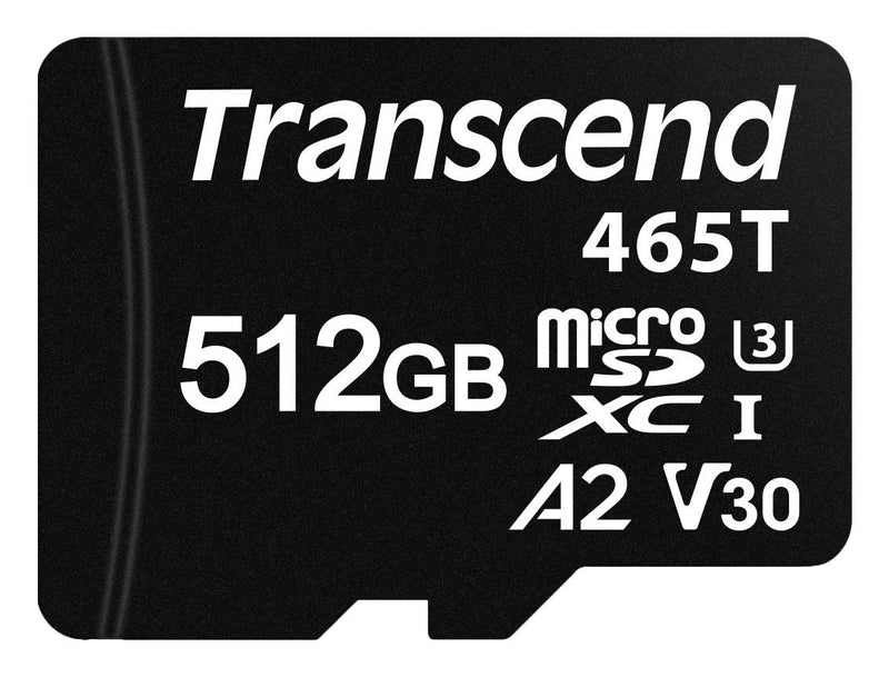 TRANSCEND TS512GUSD465T Flash Memory Card, SDXC Card, UHS-I, Class 2, Class 30, 512 GB, -25 &deg;C, 85 &deg;C