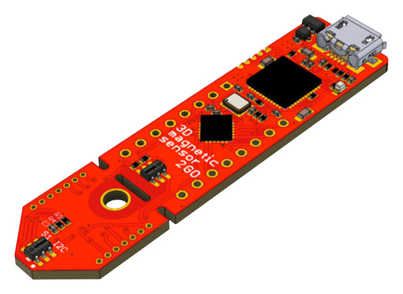 INFINEON TLE493DP3XXMS2GOTOBO1 Evaluation Kit, TLE493D-P3B6, TLE493D-P3I8, 3D Magnetic Sensor, 7 x 7 x 5mm Ferrite Block Magnet