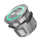 MULTICOMP PRO MP015442 Vandal Resistant Switch, 12VDC LED, MP Piezo Switch, 22 mm, SPST-NO, Momentary, Recessed, Natural