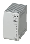PHOENIX CONTACT 2902997 AC/DC DIN Rail Power Supply (PSU), ITE, 1 Output, 100 W, 12 VDC, 8.3 A