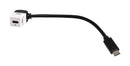 TUK KUCCWH20 USB Cable, 90&deg; Type C Receptacle to Type C Plug, 200 mm, 7.9 ", USB 3.0, Black GTIN UPC EAN: 5055386511126