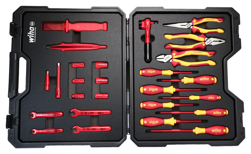 WIHA 91890 EV ESSENTIAL TOOL KIT, 26PC, 15"X18"