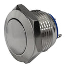 MULTICOMP PRO MP-PB7-01B32BFM Vandal Resistant Switch, 4 N, 0.63 ", SPST-NO-DM, Off-(On), Round Flat, Natural