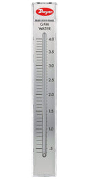 DWYER RMC-143 Liquid Flowmeter, 0.4 to 4 GPM (US), 100 psi, 2 % Accuracy, 1/2" FNPT, RATE-MASTER RMC Series