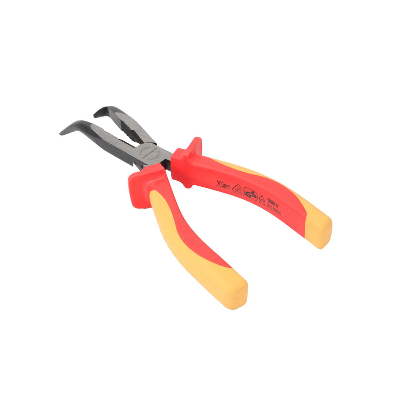 MULTICOMP PRO MP-VDE-BN8 Pliers, Bent Nose, 203.2 mm Length, CRV, Thermoplastic Rubber Handle, 1000V, VDE