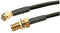 RF SOLUTIONS CBA-SMAM-SMAF50 RF / Coaxial Cable Assembly, SMA Plug to SMA Bulkhead Jack, RG58, 16.4 ft, 5 m, Black