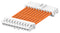 TE CONNECTIVITY 2405418-5 Cable Assembly, CN1 Connector to CN2 Connector, 10 Ways, 2 mm, 1 Row, 300 mm, 11.8 "