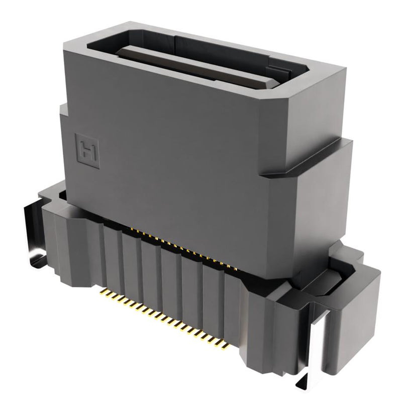 HARWIN F10-20004045R Mezzanine Connector, Plug, 0.5 mm, 2 Rows, 40 Contacts, Surface Mount Straight, Copper Alloy