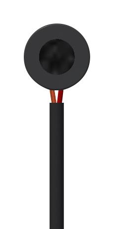 PUI AUDIO TOM-1537L-HD-LW100-B-R Microphone, Omnidirectional, 100 Hz to 16 kHz, 2 VDC to 10 VDC, 2.2 kohm, -37 dB, 500 &micro;A