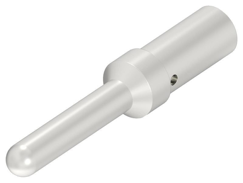 TE CONNECTIVITY T2031001040-000 Heavy Duty Connector Contact, Pin, 12 AWG, Crimp, 20 A, Copper Alloy