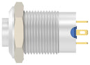 ALCOSWITCH - TE CONNECTIVITY AV1210E112R04 Vandal Resistant Switch, 12V LED, AV12 Series, 12 mm, SPST-NO-DM, Momentary, Round Raised, Natural