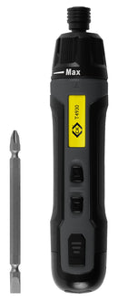 CK TOOLS T4930 Electric Screwdriver, with Torque Adjustment, 6.35mm Drive, USB Type C, 0.73 ft-lb to 4.42 ft-lb GTIN UPC EAN: 5013969249477