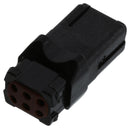 DEUTSCH - TE CONNECTIVITY D369-R66-NS1. POWER CONN, RCPT, 6POS, 2 ROW CRIMP