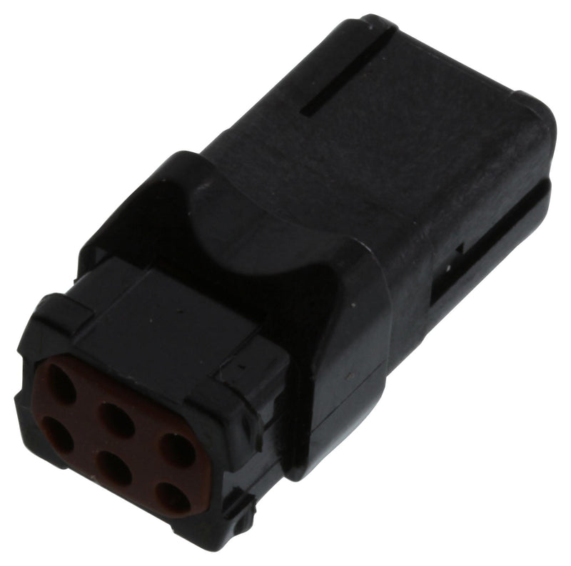 DEUTSCH - TE CONNECTIVITY D369-R66-NS1. POWER CONN, RCPT, 6POS, 2 ROW CRIMP