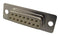 NORCOMP 172-E15-203R001 D Sub Connector, DB15, Standard, Receptacle, 172-E M Series, 15 Contacts, DA, Solder Cup