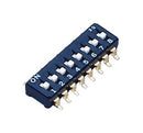 NIDEC COMPONENTS CFS-0802MB DIP / SIP Switch, 8 Circuits, Slide, Surface Mount, SPST-NO, 6 V, 100 mA