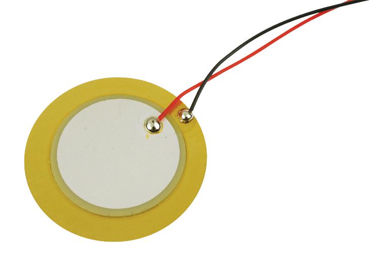 MULTICOMP PRO MCFT-27T-4.2AL-127. Piezo Element, Diaphragm, 4.2 kHz, 300 ohm, 25000 pF, 27 mm, 0.43 mm