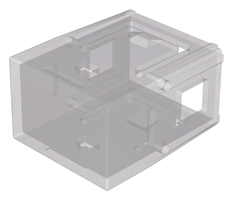 EAO 02-901.9 Lens, Flush, 17.5 x 25.4mm, Rectangular, White, 02 Series