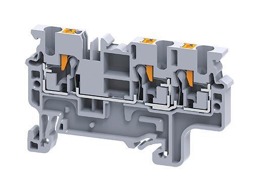 ALTECH CP2.5/3 TERMINAL BLOCK, DIN RAIL, 3POS, 1KV, 24A
