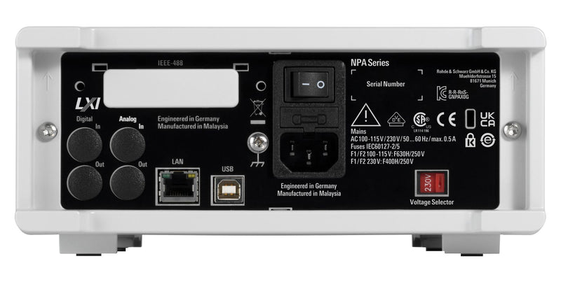 ROHDE & SCHWARZ NPA101 POWER METER, 1CH, 100KHZ, 100 TO 230V