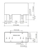 TRACO POWER TMR 9-1223 Isolated Through Hole DC/DC Converter, ITE, SIP, 2:1, 9 W, 2 Output, 15 V