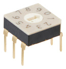 NKK SWITCHES FD01FR10P ROTARY CODED SWITCH, 10POS, 20V, TH