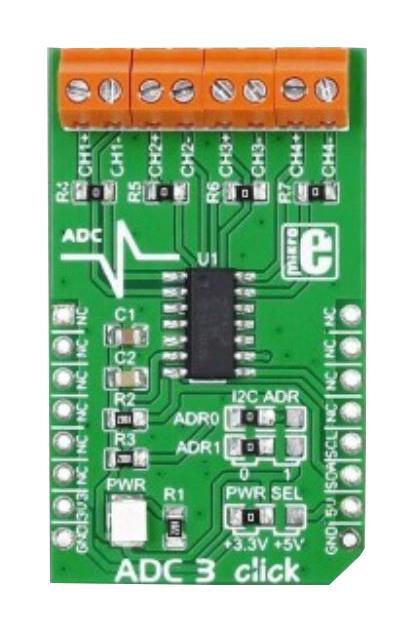 MIKROELEKTRONIKA MIKROE-5765 ADC 3 CLICK - CLICKID