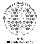 AMPHENOL INDUSTRIAL GTC030F36-10S-LC Circular Connector, MIL-C-38999 Series III Equivalent, GTC Series, MIL-DTL-5015 Series