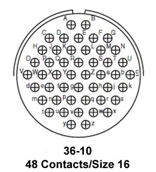 AMPHENOL INDUSTRIAL GTC030F36-10S-LC Circular Connector, MIL-C-38999 Series III Equivalent, GTC Series, MIL-DTL-5015 Series