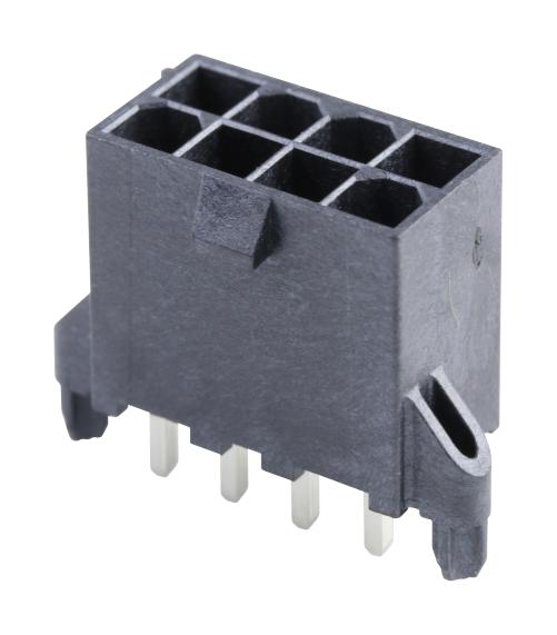 MOLEX 46207-0008 Pin Header, Power, Wire-to-Board, 4.2 mm, 2 Rows, 8 Contacts, Through Hole Straight