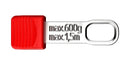 KNIPEX 00 62 10 TR Tethered Tool Clip, 30 mm X 10 mm X 5 mm, Red, 10 Pieces