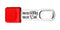 KNIPEX 00 62 10 TR Tethered Tool Clip, 30 mm X 10 mm X 5 mm, Red, 10 Pieces