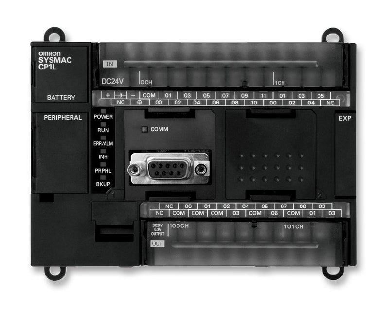 OMRON INDUSTRIAL AUTOMATION CP1L-EM40DR-D CPU, RELAY, DC, 24 IN, 16 OUT
