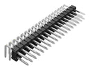 SAMTEC HTSW-145-08-G-D-RA Pin Header, Right Angle, Board-to-Board, 2.54 mm, 2 Rows, 90 Contacts, Through Hole Right Angle