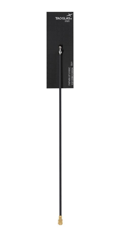 TAOGLAS FXP450.07.0100C RF Antenna, 450 to 470MHz, Cellular / LoRA / IoT / ISM, -0.05dBi, 50 ohm