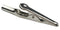 CAL TEST ELECTRONICS CTM-60 Alligator Clip, 10A, 7.9 mm Jaws Open, Steel, Nickel Plated