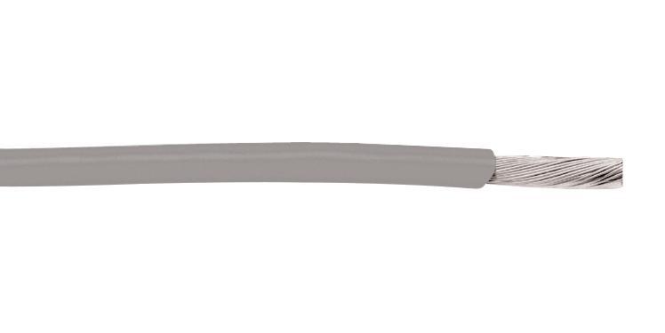 BELDEN 83003 008100 Wire, Hook Up, Hi Temp, PTFE, Grey, 24 AWG, 100 ft