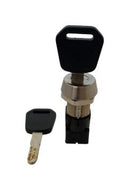 LORLIN DSSL-7-B-S Keylock Switch, 19mm Mounting Hole, Off-On, DPST-NO, DSSL Series, 2 Position, Solder Lug, 80 A