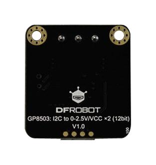 DFROBOT DFR1034 I2C to DAC Module, GP8503, 2Channel, 0 to 2.5V/VCC, DFRduino UNO v3.0 Boards