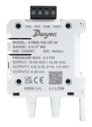 DWYER 616KX-025-107-IN Pressure Transmitter, 0-5 Inch-H2O, &plusmn; 0.25%, Differential, Uni-Directional, Air/Non-Combustible Gas