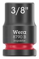 WERA 05005516001 Socket, Hexagonal, Impaktor, 3/8" Drive, 3/8" AF, 30mm L