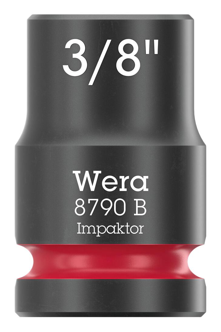 WERA 05005516001 Socket, Hexagonal, Impaktor, 3/8" Drive, 3/8" AF, 30mm L