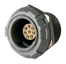 MULTICOMP PRO MCP-P1SRG08PGG Circular Connector, MCP IP50 Push Pull, Panel Mount Receptacle, 8 Contacts, PCB Socket