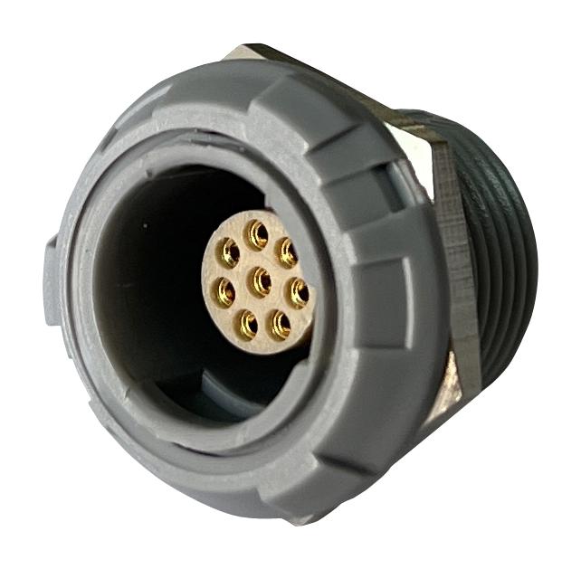 MULTICOMP PRO MCP-P1SRG08PGG Circular Connector, MCP IP50 Push Pull, Panel Mount Receptacle, 8 Contacts, PCB Socket